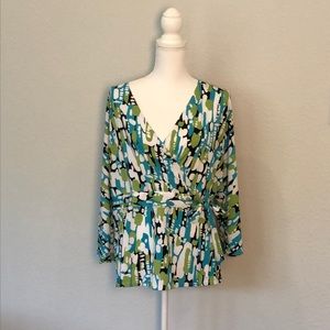S. L. B. Woman Wrap Blouse 2x
